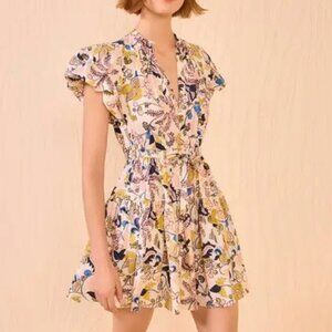 Ulla Johnson  Izel Floral Poplin Minidress